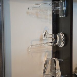 Crystal Musical Instrument Figurines